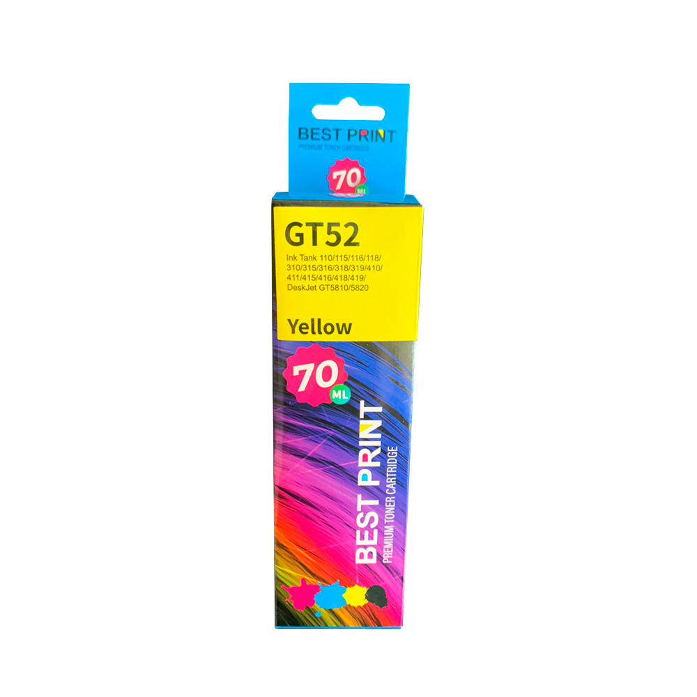 Botella Best Print Tinta GT52Y Yellow